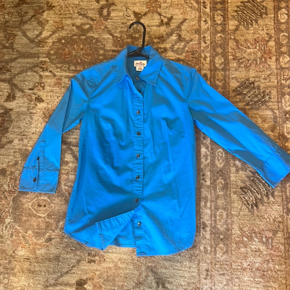 JCrew 3/4 sleeve dress shirt, XS EUC